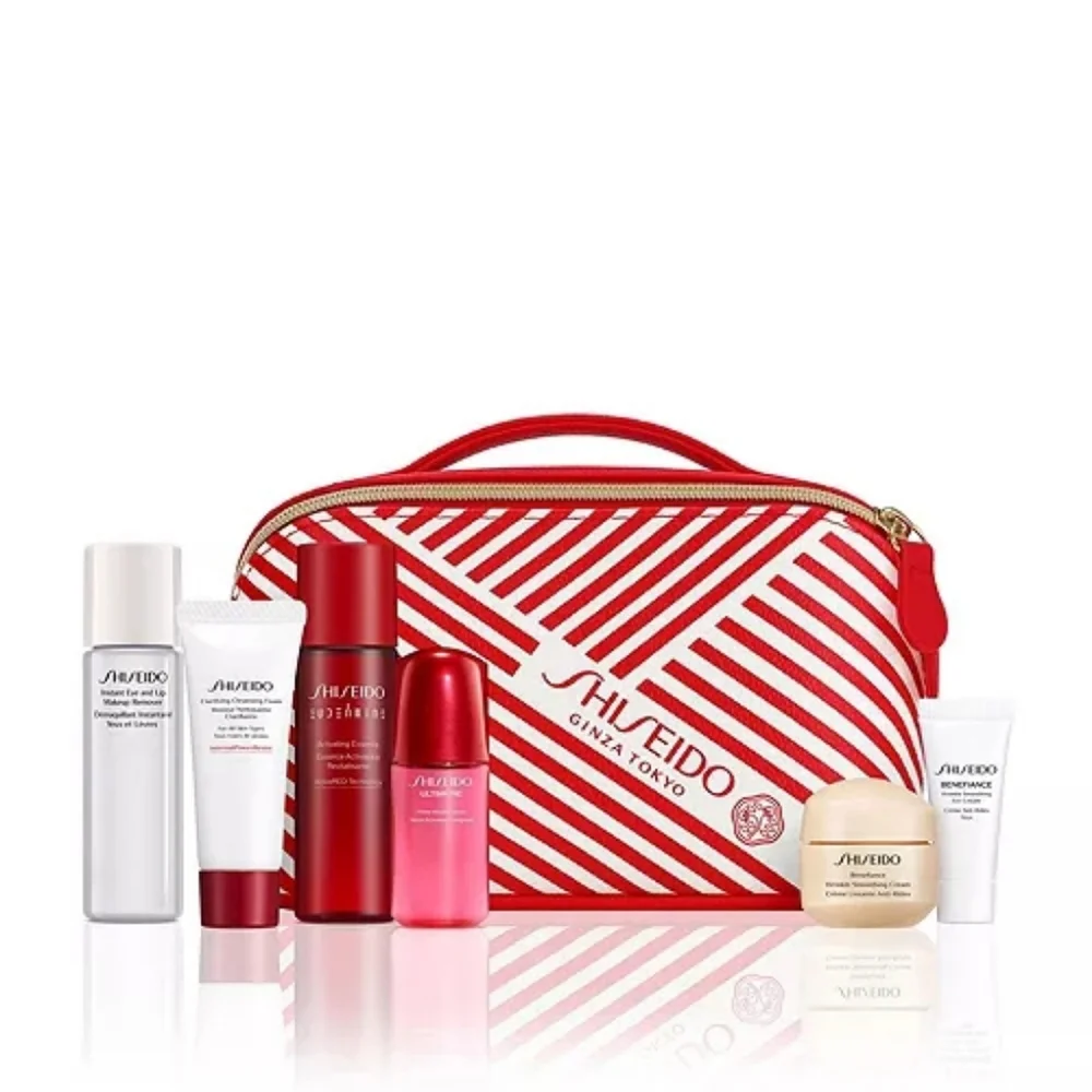New Shiseido 7 Piece Gift Set Skincare Collection